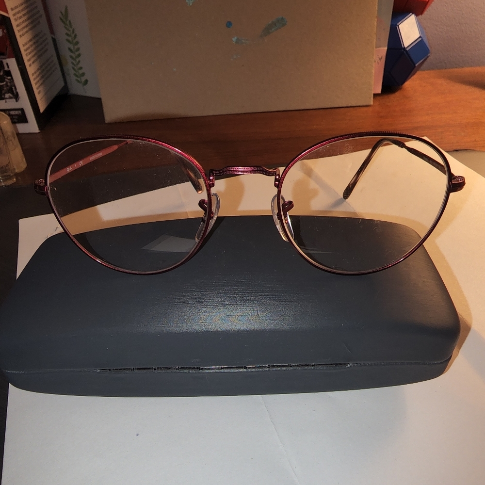 RAY BAN RED CIRCLE METAL FRAMES. - Picture 1 of 6